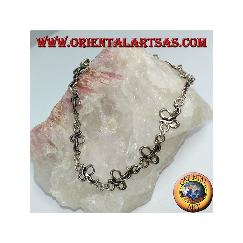 Bracelet en argent avec 12 cobra