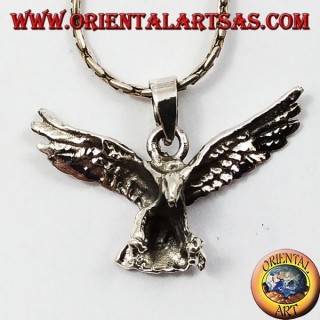 Aquila ciondolo in argento