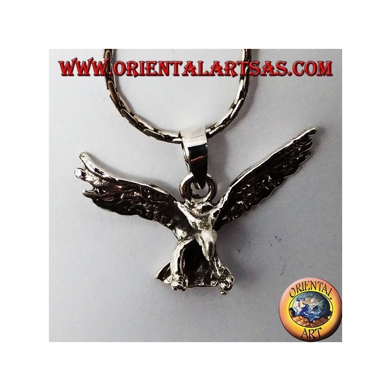 Aquila ciondolo in argento