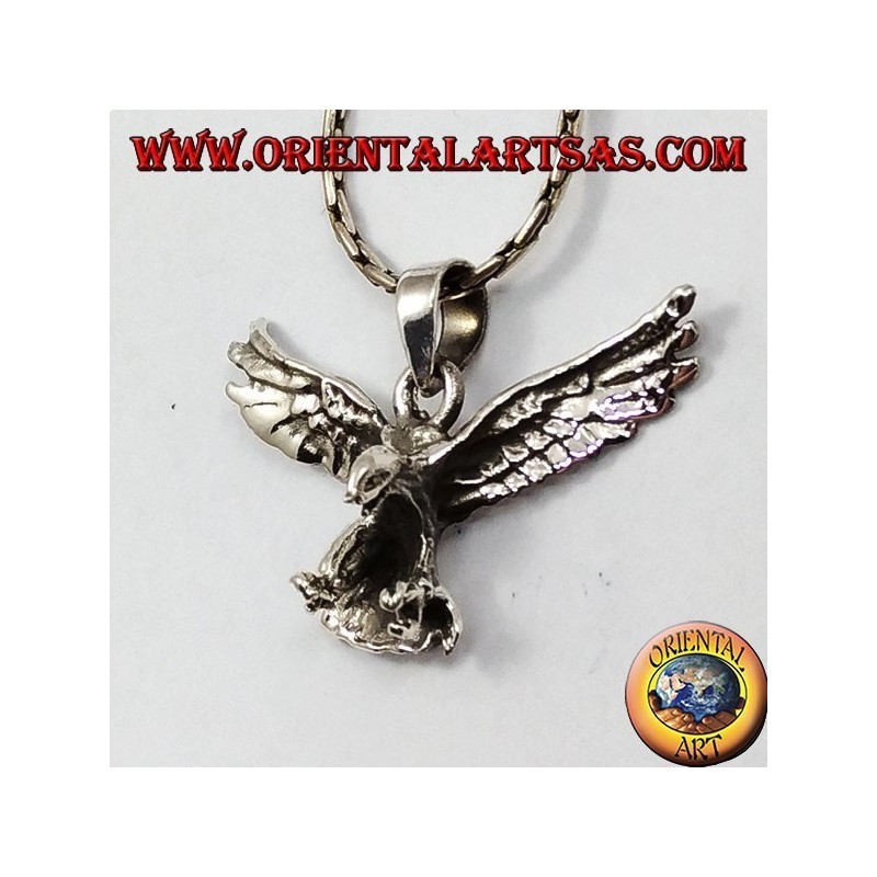 Aquila ciondolo in argento