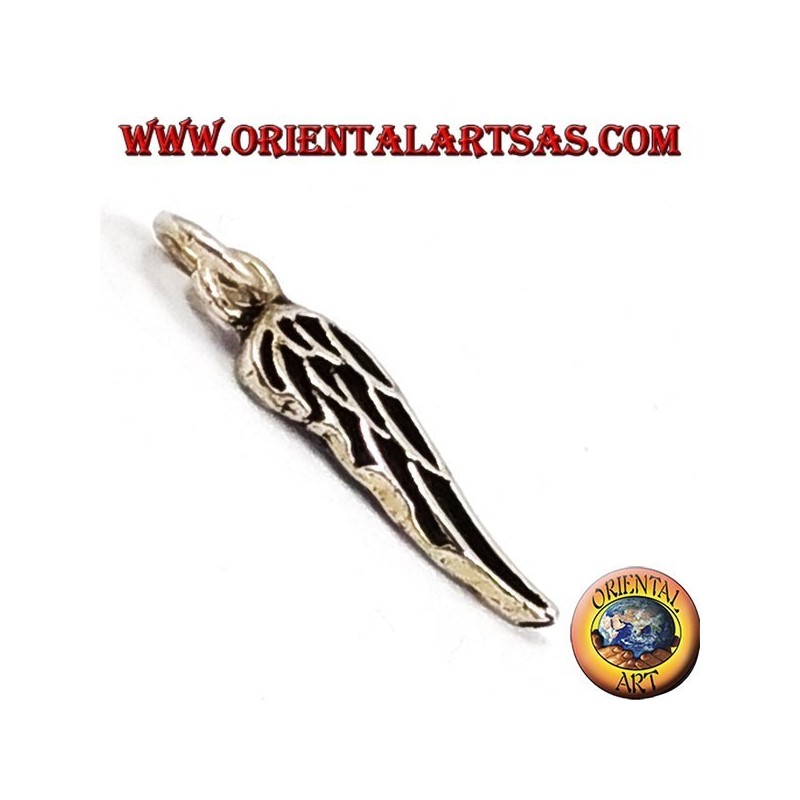 Silver pendant wing