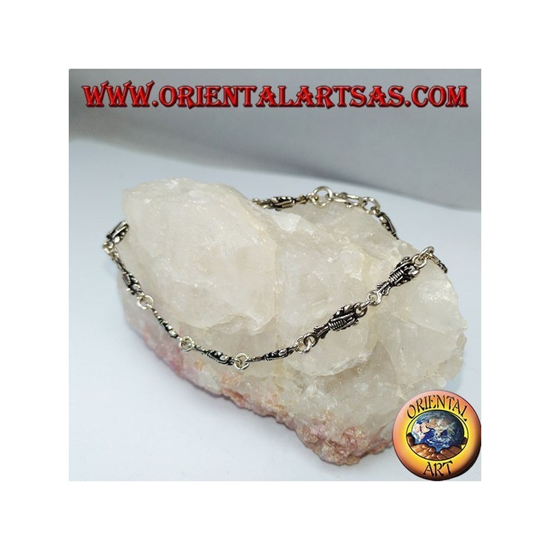 Silberarmband mit 13 Hummern