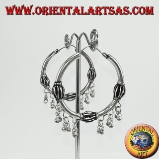 Pendientes de plata con colgantes