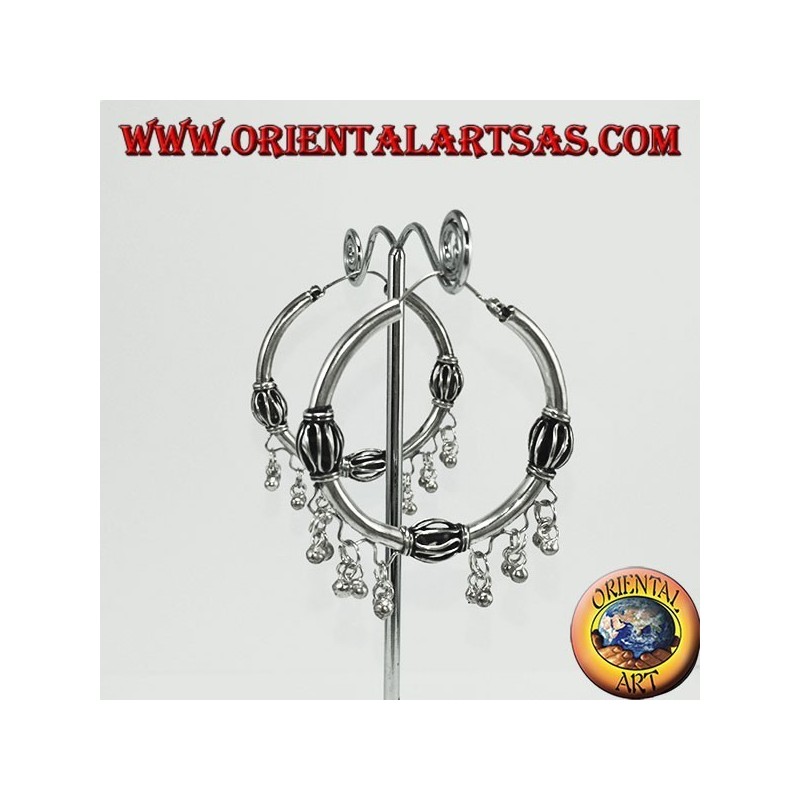 Pendientes de plata con colgantes