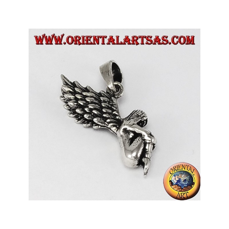 Silberanhänger Dreidimensionale Fee