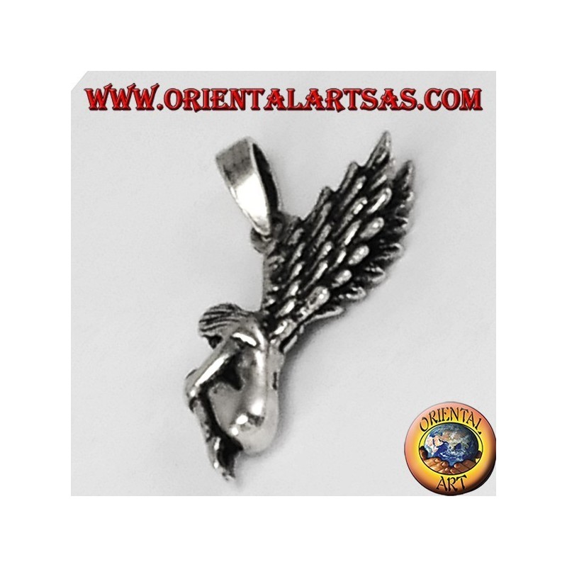 Colgante de plata Hada tridimensional