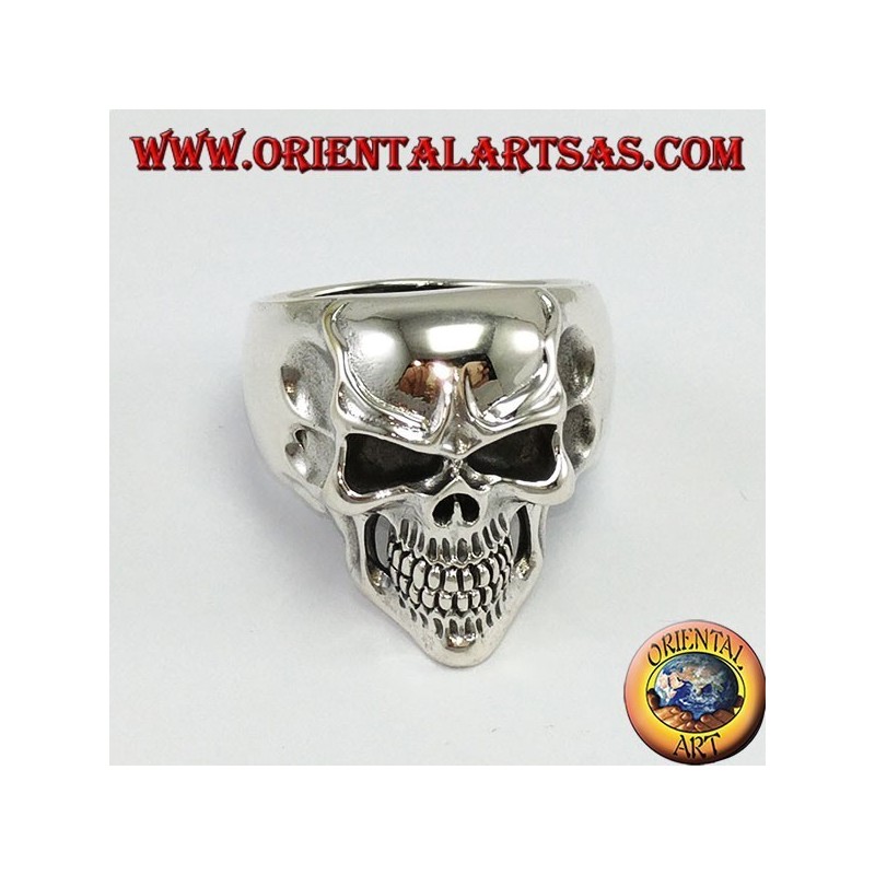 Anillo de plata de ley 925, cráneo de Joker