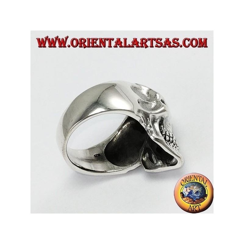 925 Sterling Silber Ring, Joker Totenkopf