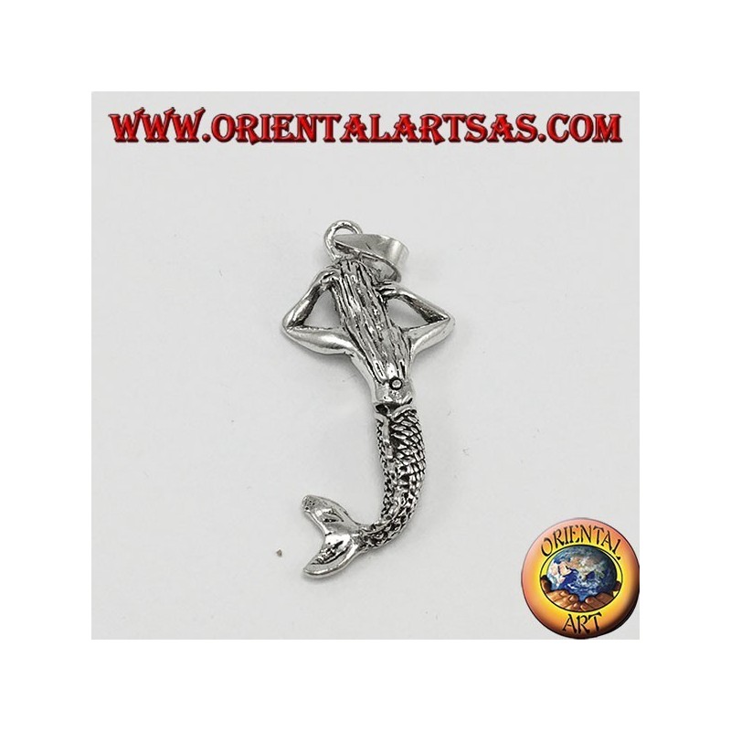 Silver pendant, mobile siren