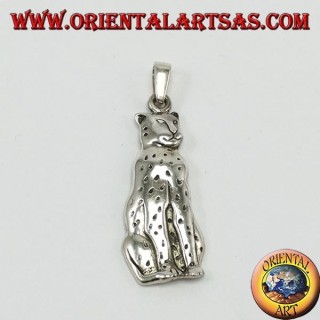 Pendentif en argent, panthère