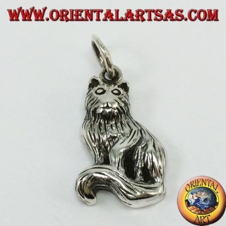Silver pendant, Persian cat