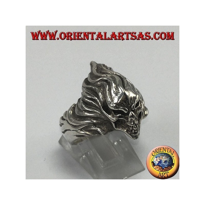 Anello in argento,  Teschio superveloce