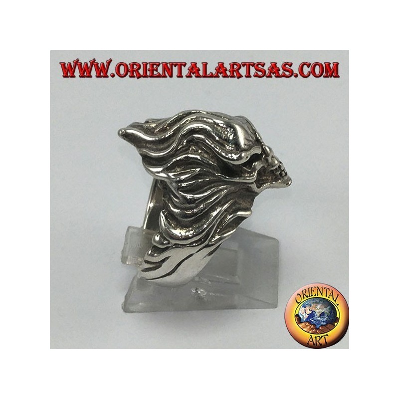 Anillo de plata, cráneo súper rápido