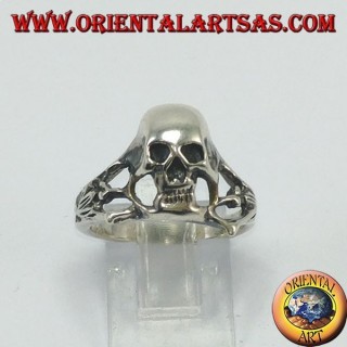 Silber Totenkopfring, die Unterwelt 