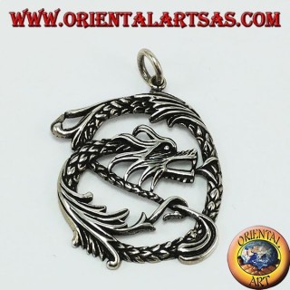 Infinity dragon pendentif en argent