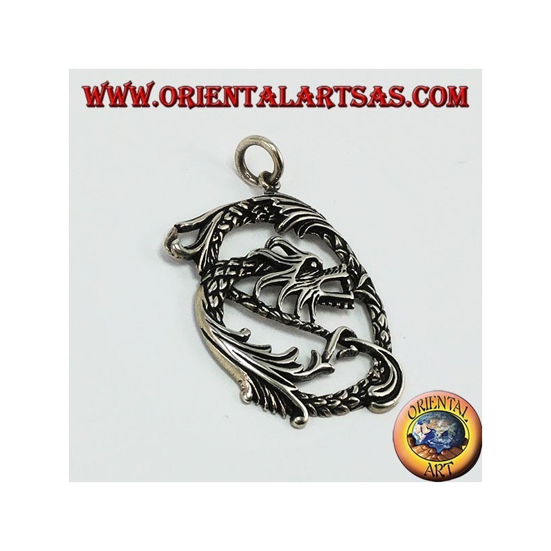 Infinity dragon pendentif en argent
