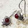 Boucles d’oreilles avec agate et cornaline
