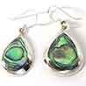Boucles d'oreilles en nacre, madrepore et ormeau