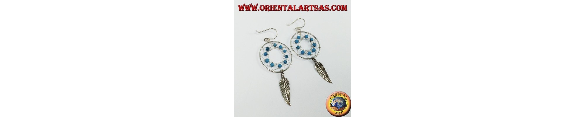Native American 925 silver earrings