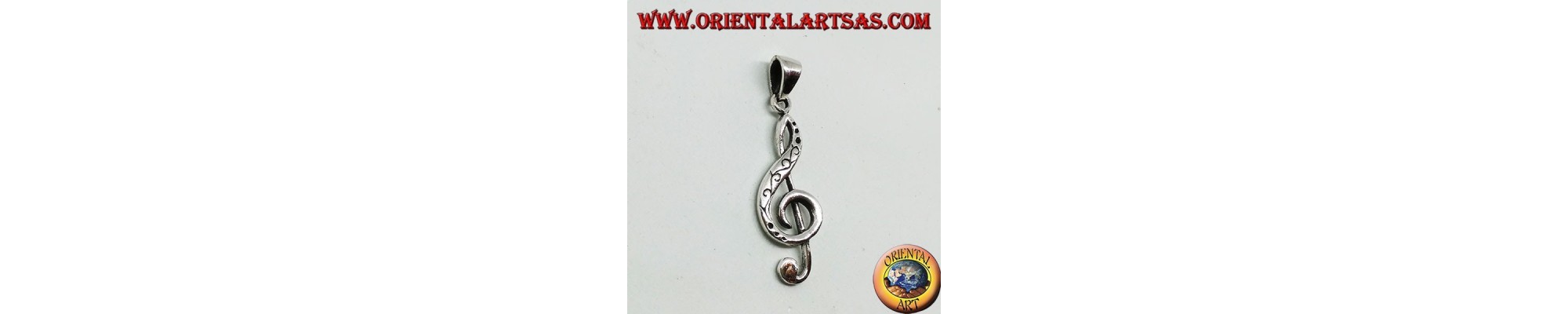 Musical and sporting 925 ‰ silver pendants