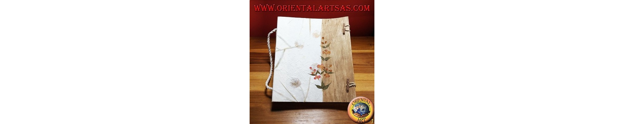 Photo albums and other stationery products in craft paper